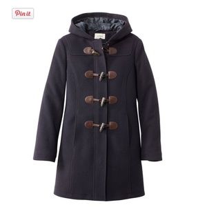 L.L Bean duffel lined wool coat.